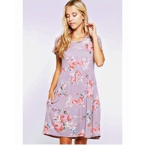 floral soft midi dress
